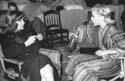 KATHARINE HEPBURN 1937 rodaje de Damas del Teatro