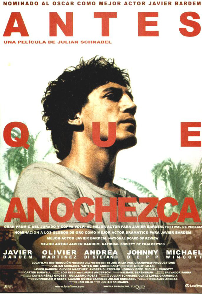 ANTES QUE ANOCHEZCA - Before night falls - 2000