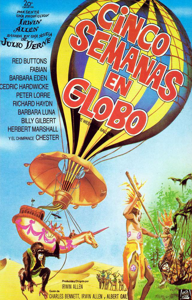 CINCO SEMANAS EN GLOBO - Five weeks in a baloon - 1960