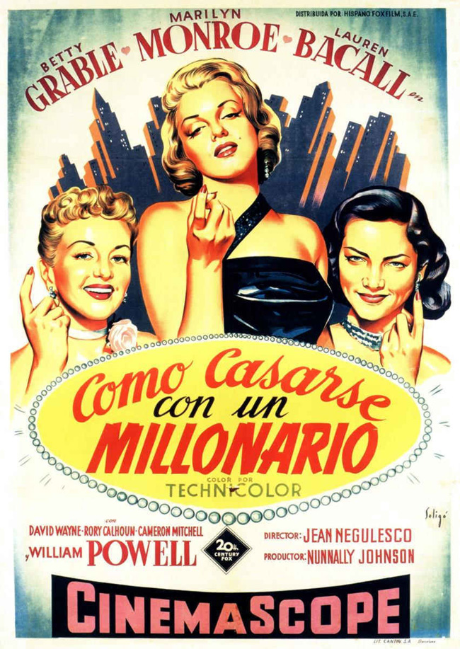 COMO CASARSE CON UN MILLONARIO - How To Marry A Millionaire - 1953