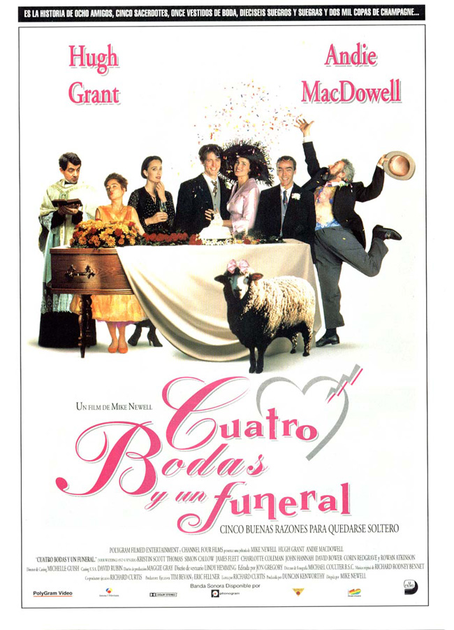 CUATRO BODAS Y UN FUNERAL - Four Weddings and a Funeral - 1994