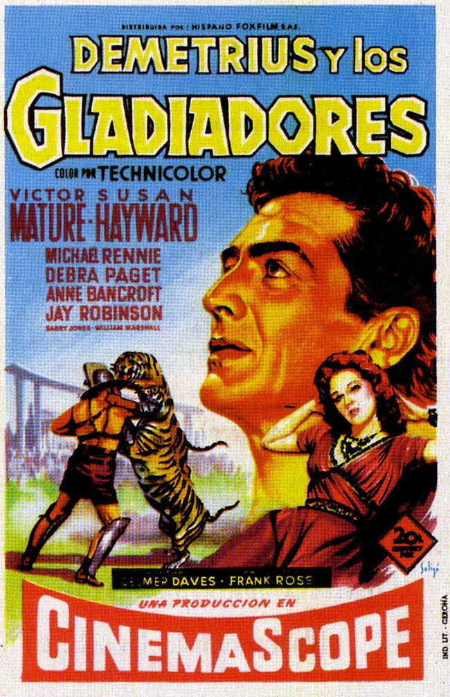 DEMETRIUS Y LOS GLADIADORES - Demetrius And The Gladiators - 1954