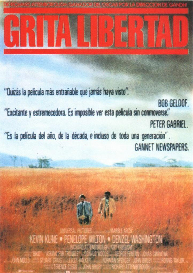 GRITA LIBERTAD - Cry Freedom - 1987