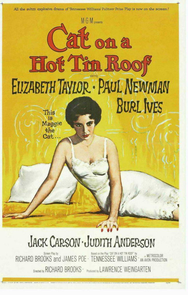 LA GATA SOBRE EL TEJADO DE ZINC - Cat on a Hot Tin Roof - 1958