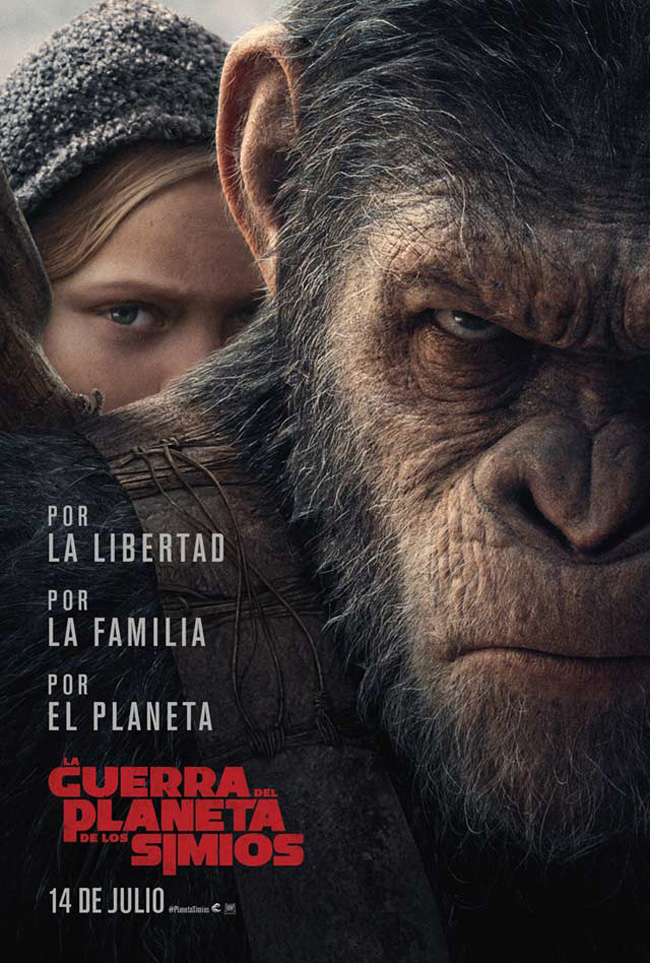 LA GUERRA DEL PLANETA DE LOS SIMIOS - War for the planet of the apes - 2017