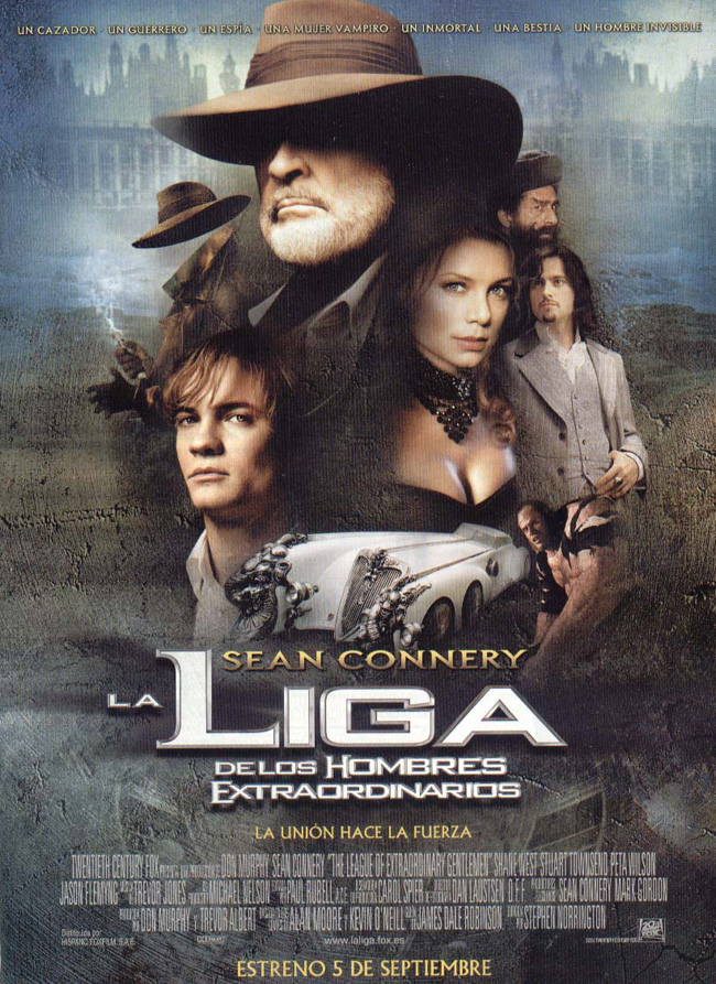 LA LIGA DE LOS HOMBRES EXTRAORDINARIOS - The league of extraordinary gentlemen - 2003