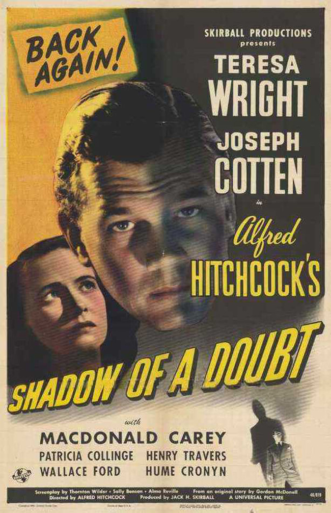 LA SOMBRA DE UNA DUDA - Shadow of a Doubt - 1943