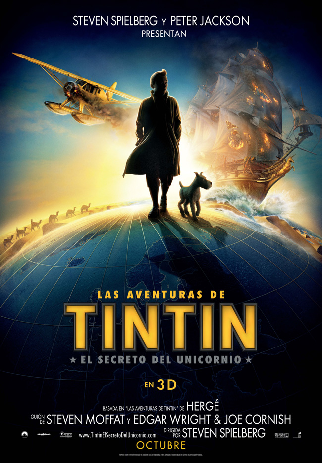 LAS AVENTURAS DE TINTIN, EL SECRETO DEL UNICORNIO - The adventures of Tintin, The secret of the Unicorn - 2011 C1