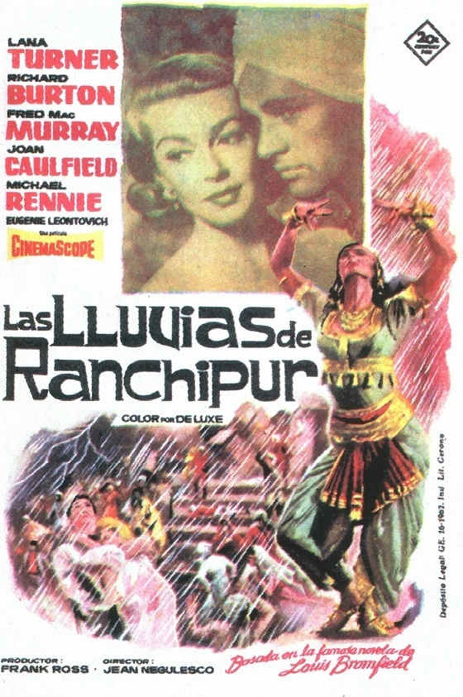 LAS LLUVIAS DE RANCHIPUR - The Rains Of Ranchipur - 1955