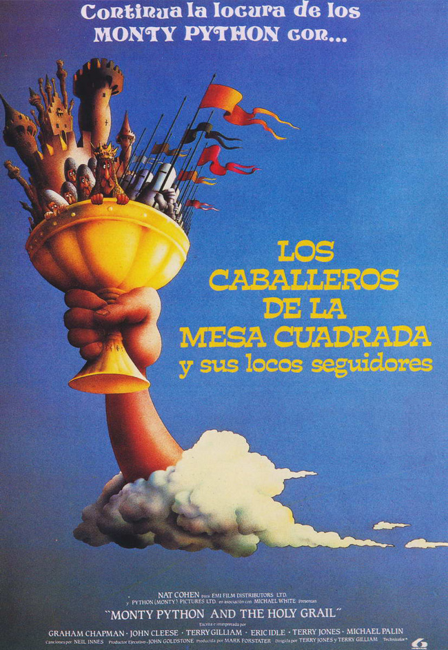 LOS CABALLEROS DE LA MESA CUADRADA Y SUS LOCOS SEGUIDORES - Monty Python and the holy grai - 1974