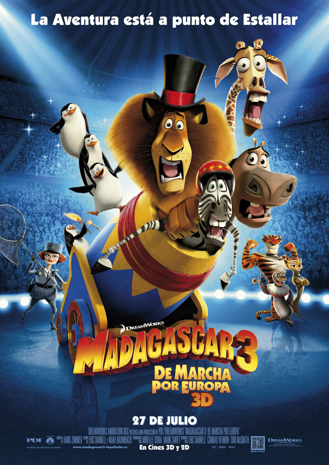 MADAGASCAR 3 , DE MARCHA POR EUROPA - Madagascar 3, Europe's Most Wanted - 2012
