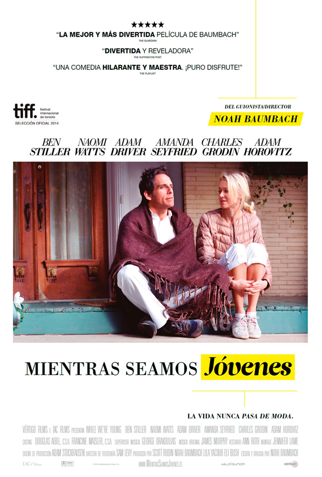 MIENTRAS SEAMOS JOVENES - While We're Young - 2014
