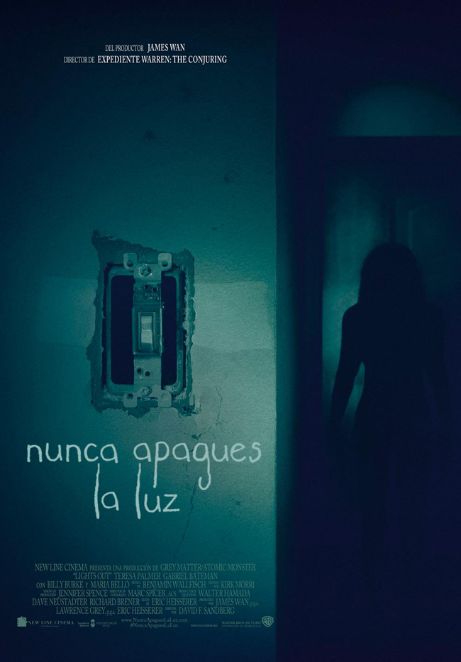 NUNCA APAGUES LA LUZ - Lights out - 2016