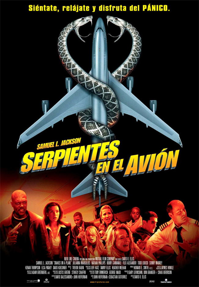 SERPIENTES EN EL AVION - Snakes On A Plane - pacific Air Flight 121 - 2006