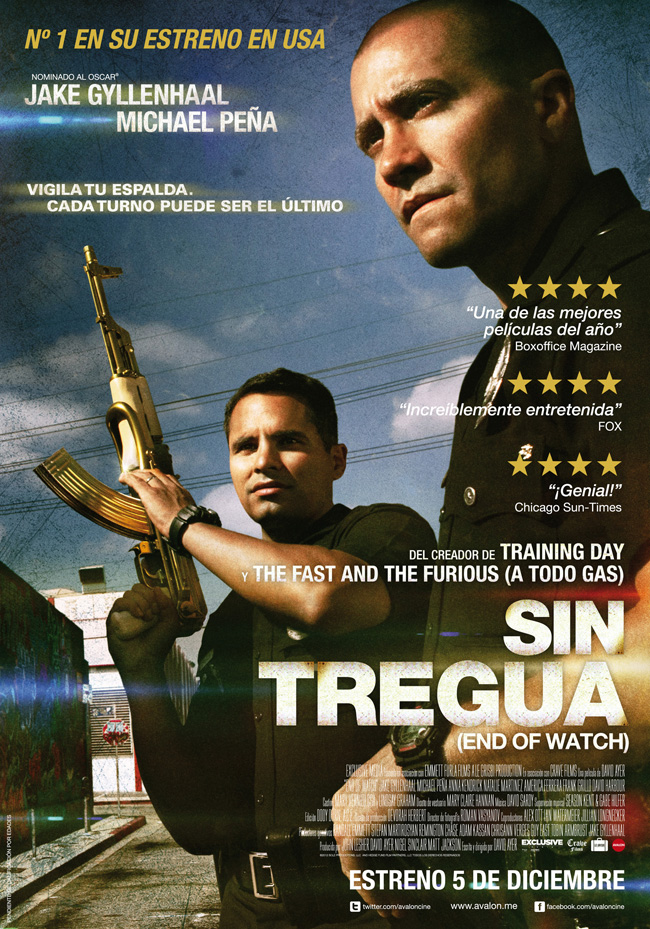 SIN TREGUA - End of Watch - 2012