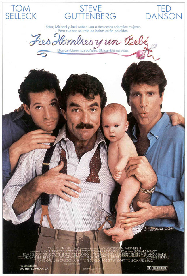 TRES HOMBRES Y UN BEBE - Three Men and a Baby - 1987