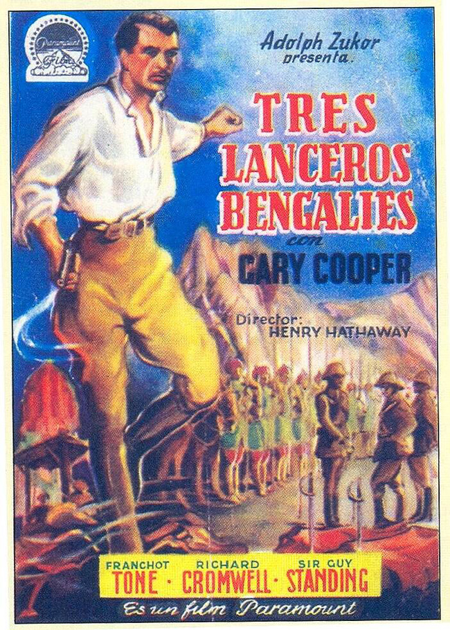 TRES LANCEROS BENGALIES - The Lives Of A Bengal Lancer - 1935