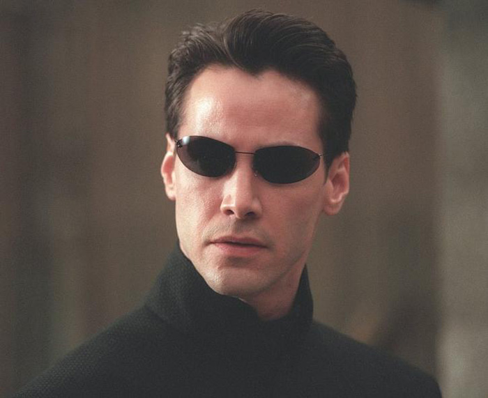 Keanu Reeves en Matrix Reloaded - 2003